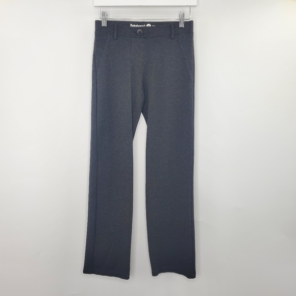 Betabrand Pants - Betabrand Dress Pant Yoga Pants Straight-Leg Classic Charcoal Gray